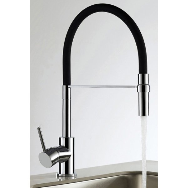Montacute Pull Out Mono Mixer Kitchen Tap Black