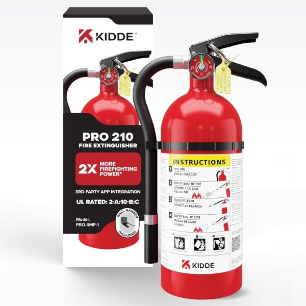 Kidde Pro 210 Commercial Fire Extinguisher, 2-A:10-B:C